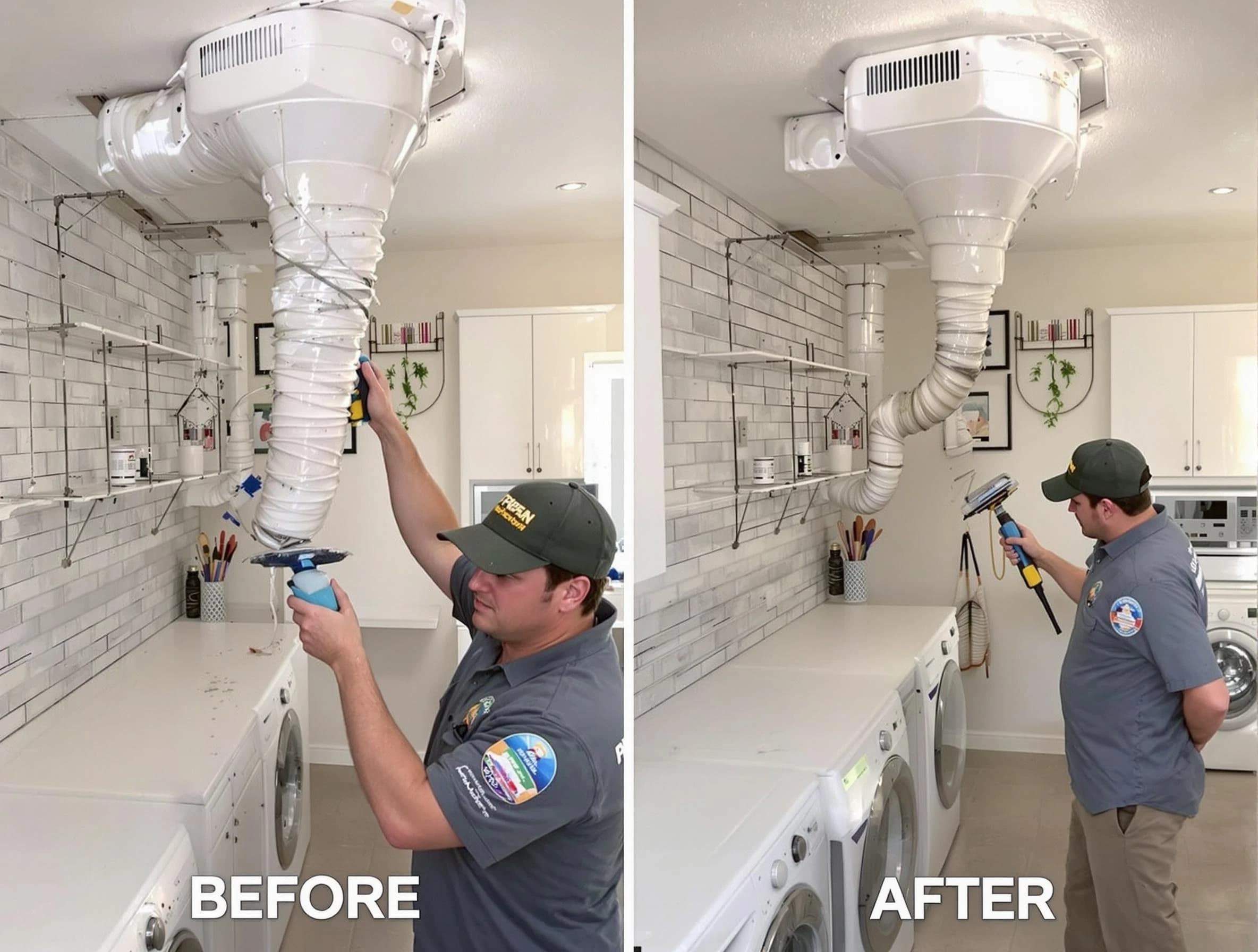 Professional dryer exhaust vent cleaning by Bountiful Dryer Vent Cleaning in Bountiful