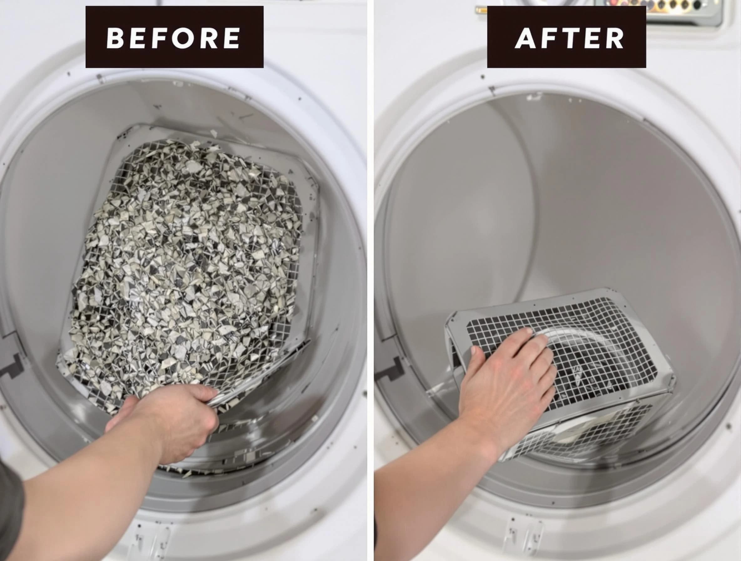 Professional lint trap cleaning by Bountiful Dryer Vent Cleaning in Bountiful