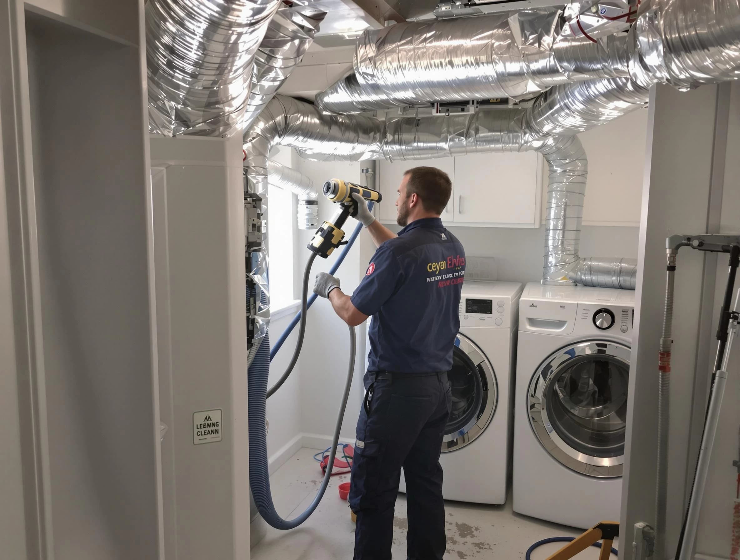 Bountiful Dryer Vent Cleaning specialist using advanced equipment for thorough duct cleaning in Bountiful