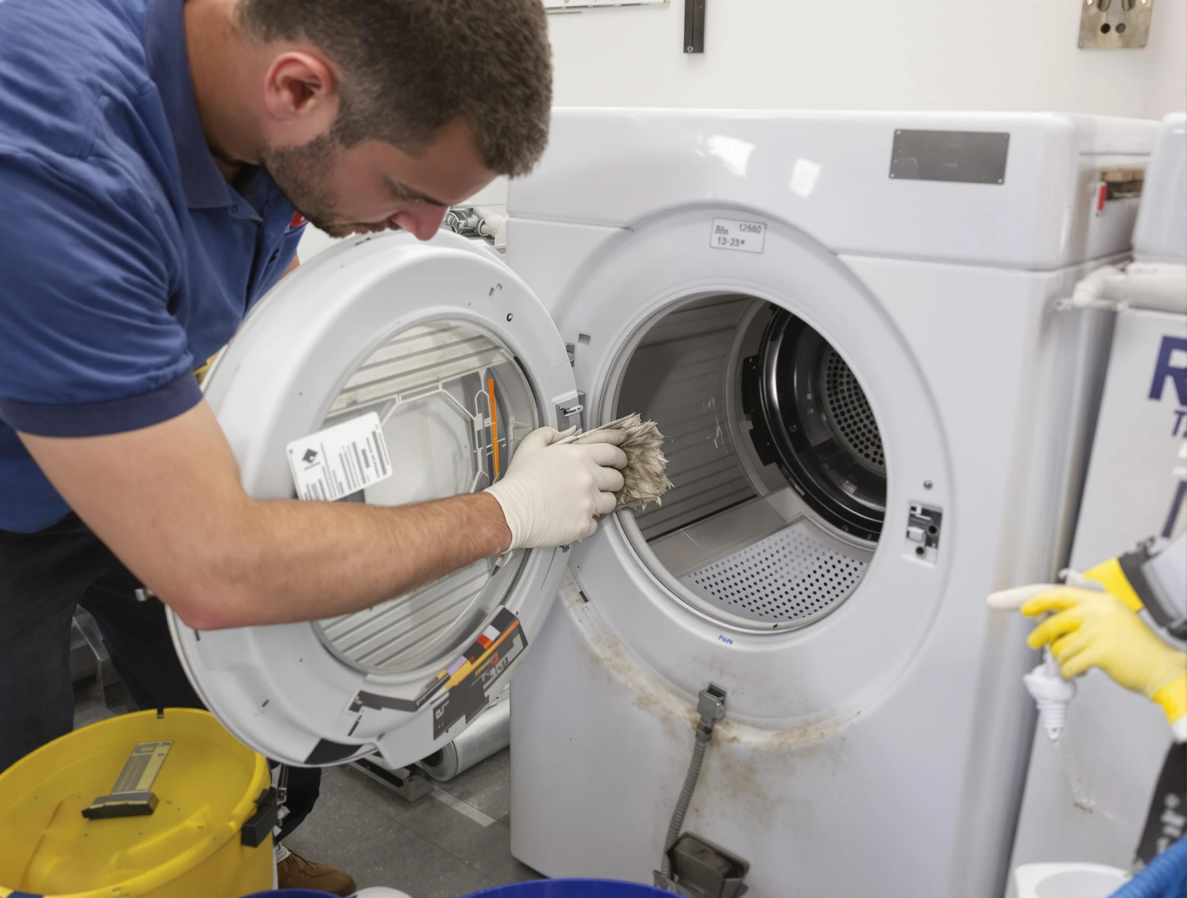 Bountiful Dryer Vent Cleaning specialist performing detailed lint trap cleaning service in Bountiful